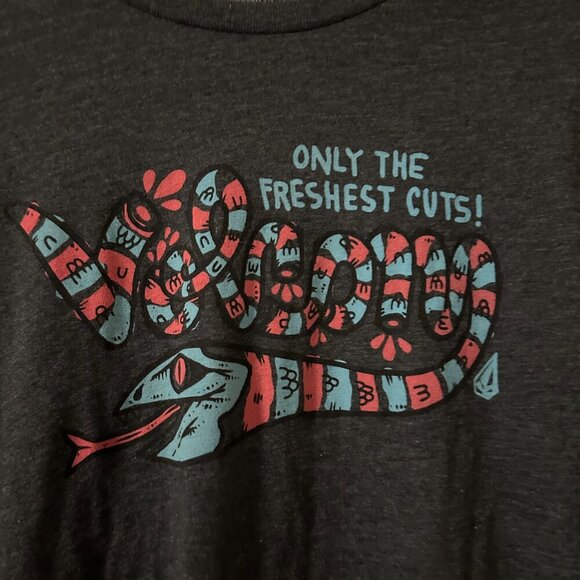 Volcom Michael Sieben Fresh Cuts Snake Gray Short Sleeve T-Shirt Men's Sz Small - Picture 5 of 16